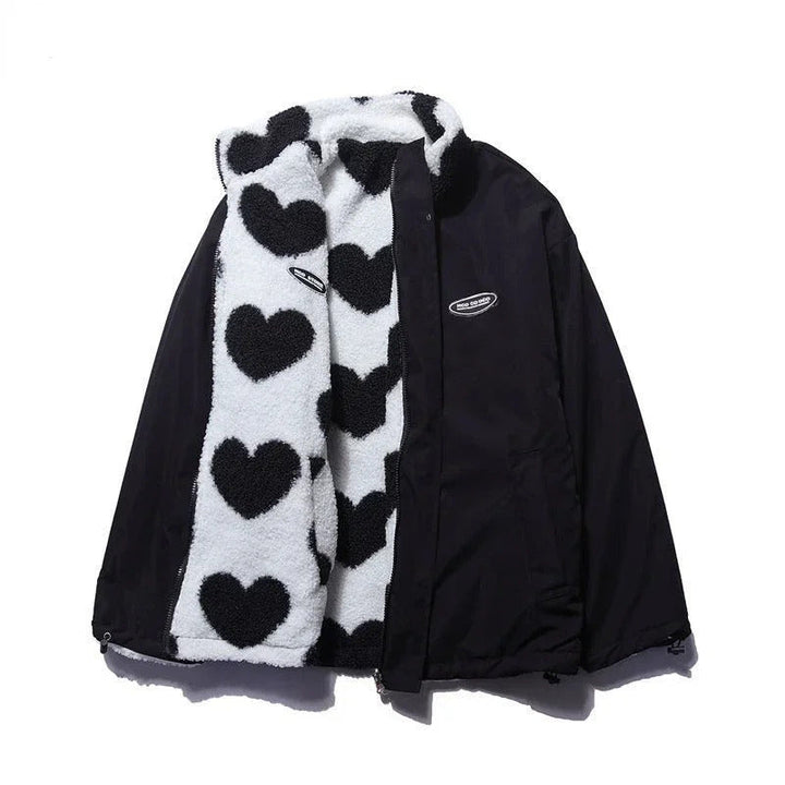 MEGAN™|REVERSIBLE HEART JACKET