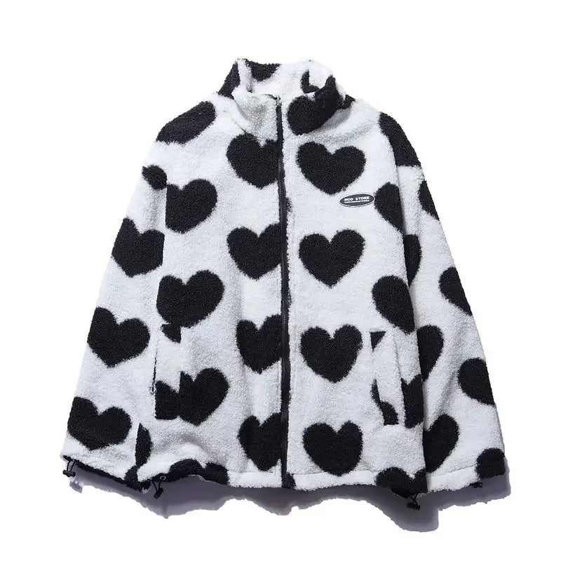 MEGAN™|REVERSIBLE HEART JACKET