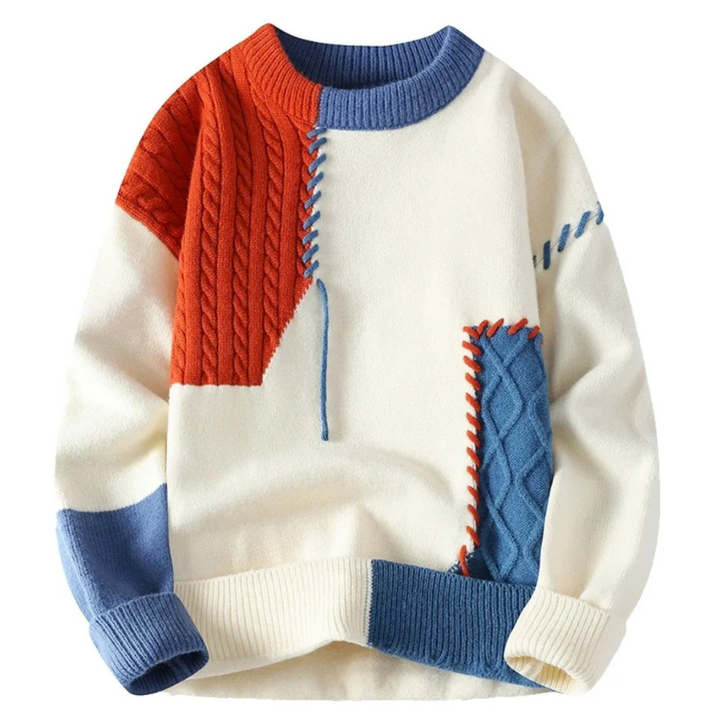 WALTON™|PATCHWORK SWEATER