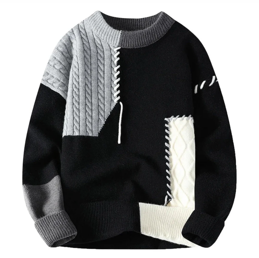 WALTON™|PATCHWORK SWEATER