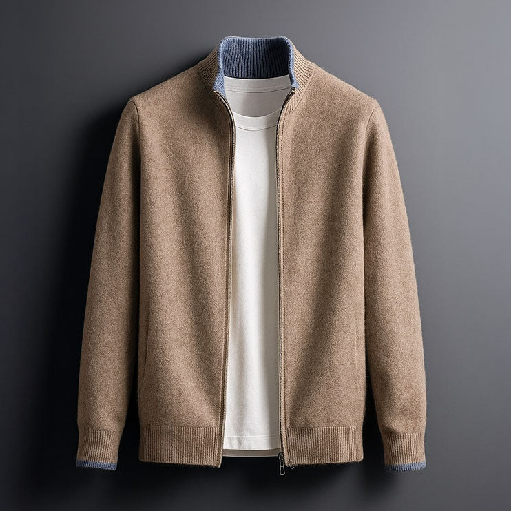 HARVEY™|ELEGANT WOOL ZIP JACKET