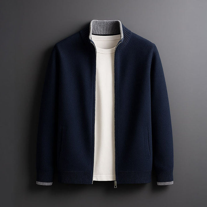 HARVEY™|ELEGANT WOOL ZIP JACKET
